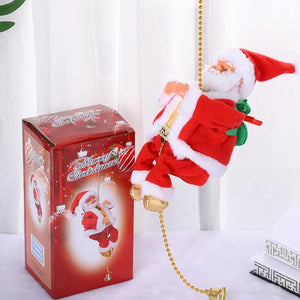 Climbing Ladder Electric Santa Claus Doll Toy